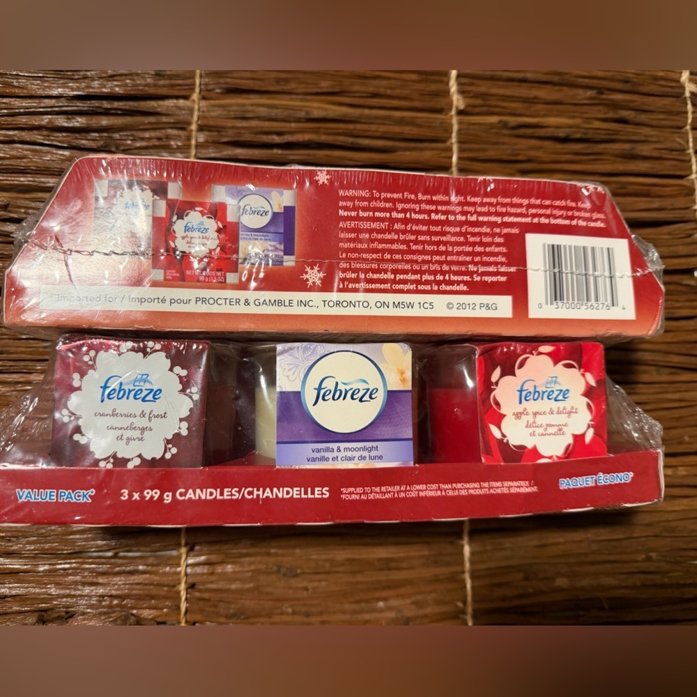 Discontinued limited edition febreze Christmas seasonal set TWO sealed packages